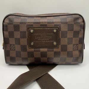 Louis Vuitton Irene Crossbody Bag Womens Small Brown Damier Canvas Checkered